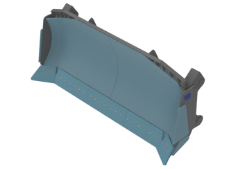 Полусферический отвал 8,9 куб.м на бульдозер 32-40 т