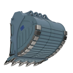 Скальный сверхусиленный ковш на экскаватор 190-210 т