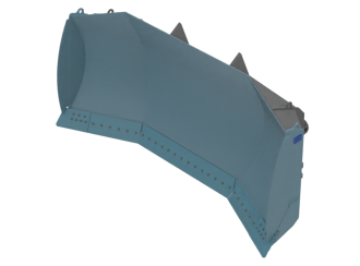 Полусферический отвал 21 куб.м на бульдозер 32-40 т